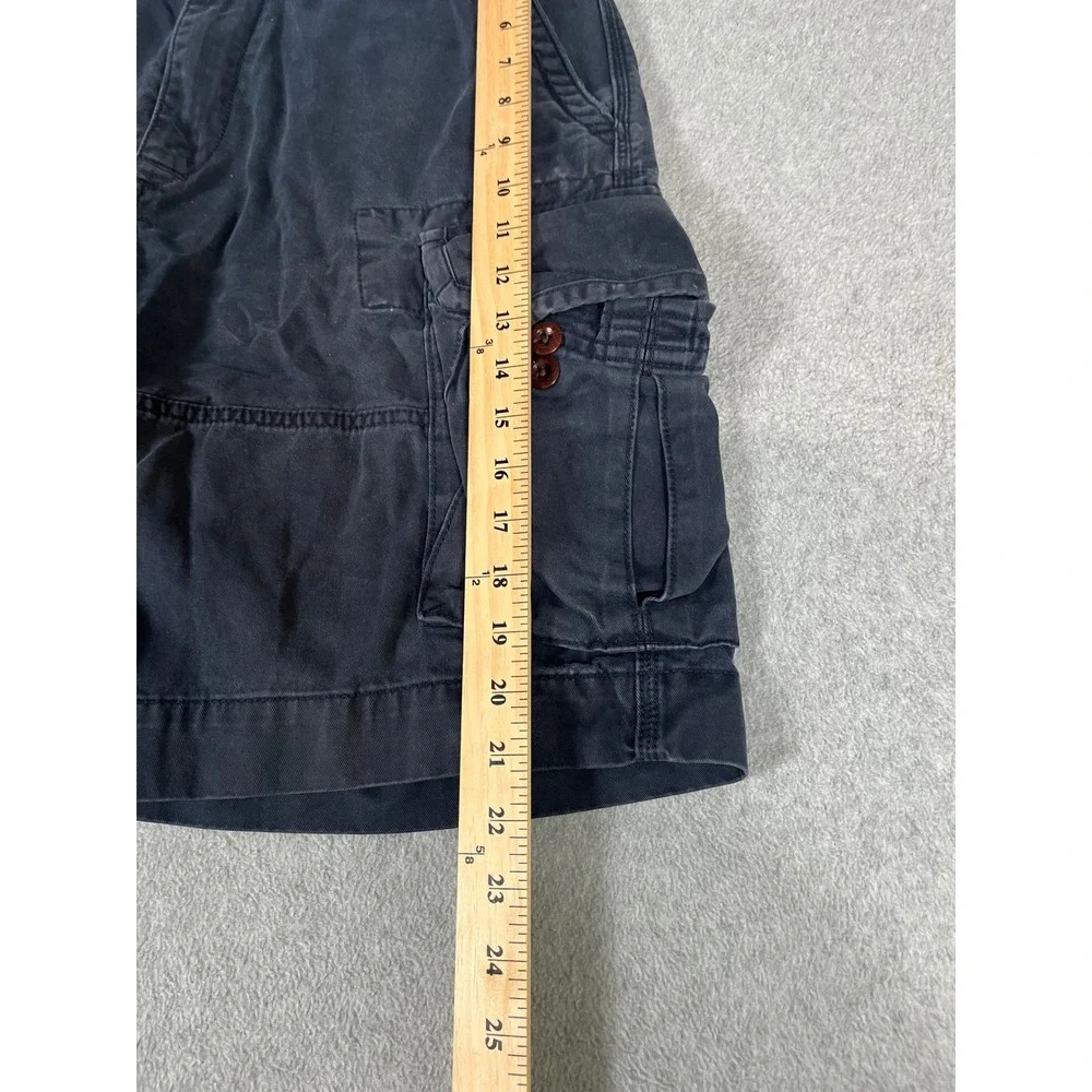 Polo Ralph Lauren Mens Navy Blue Cotton Cargo Shorts Size 32 Utility Casual
